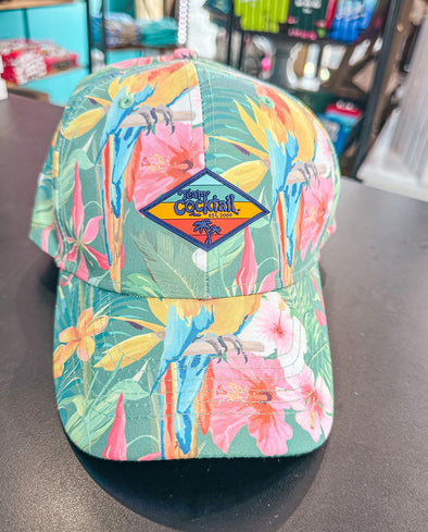 Team Cocktail Sunset Patch Hawaiian Rainforest Performance Hat