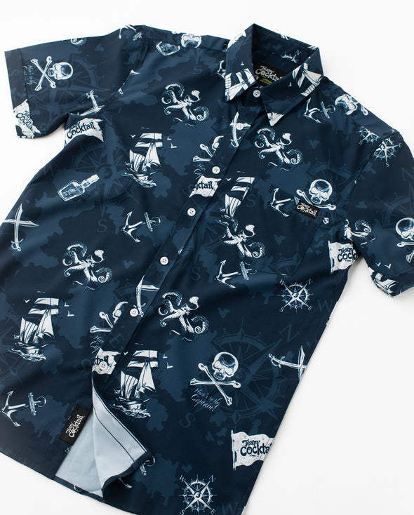 Pirate Flag Unisex Button Up