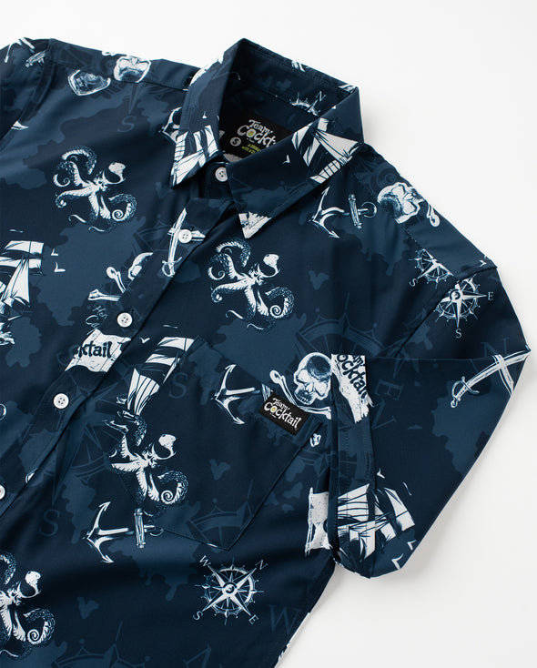 Pirate Flag Unisex Button Up