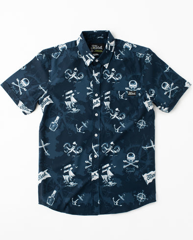 Pirate Flag Unisex Button Up