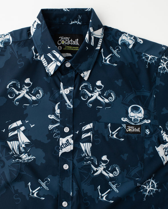Pirate Flag Unisex Button Up
