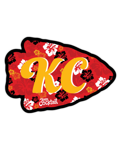 Kansas City Tropical Arrowhead Sticker