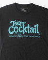 Team Cocktail Logo Black/Turquoise Triblend Unisex T-Shirt