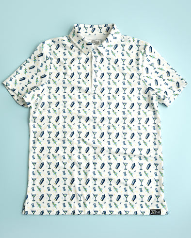 Martini Classic Cocktail Mens Polo