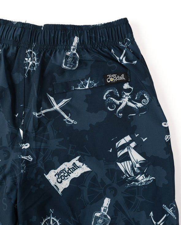 Pirate Flag Unisex Hybrid Swim Shorts