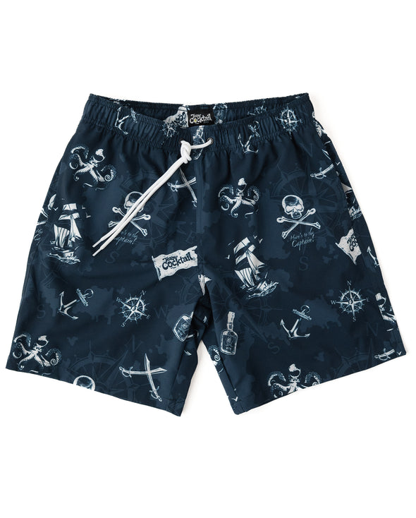 Pirate Flag Unisex Hybrid Swim Shorts