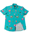 Tropical Santa Unisex Button Up