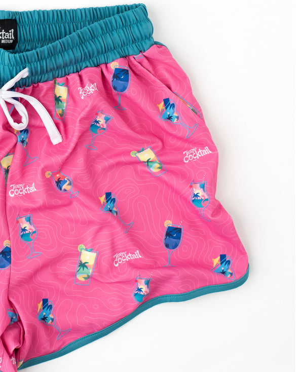 Vacation Cocktails Ladies Shorts