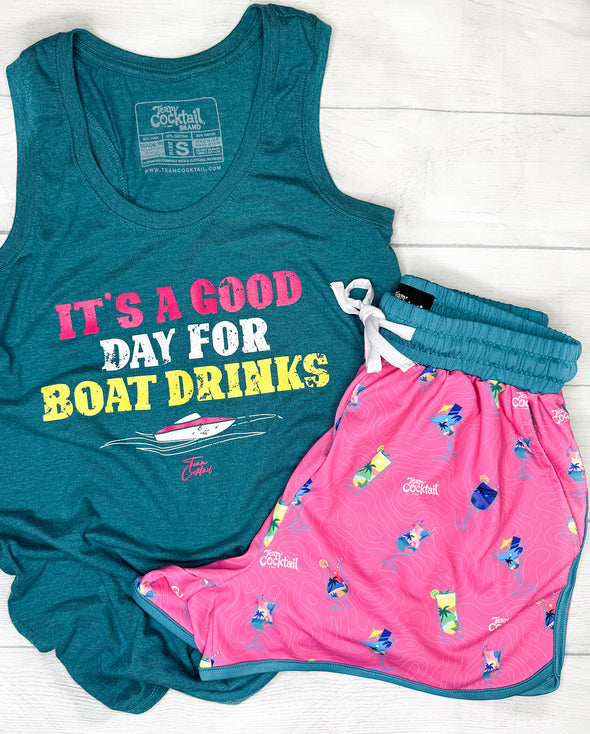 Vacation Cocktails Ladies Shorts
