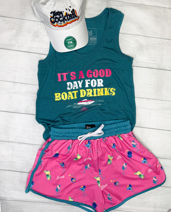 Vacation Cocktails Ladies Shorts