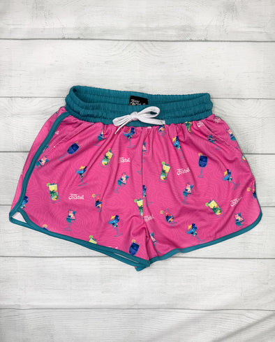 Vacation Cocktails Ladies Shorts