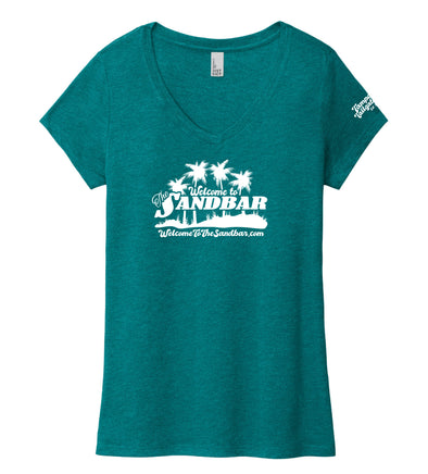 Tampa Tailgaters - Limited Edition Womens Heathered Teal V-Neck Tee