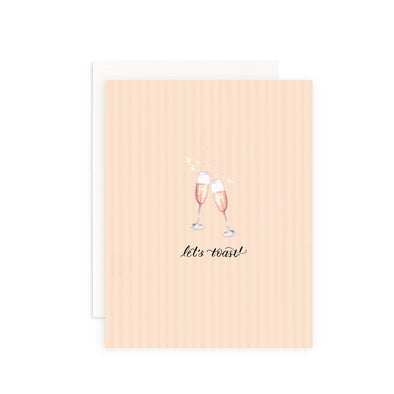 Let's Toast Greeting Card: Single Card