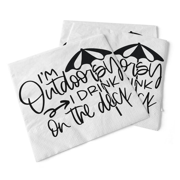 I'm Outdoorsy | Beverage Napkins