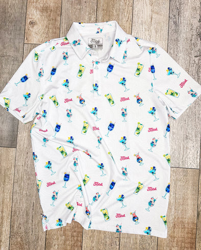 Vacation Cocktails Mens Polo