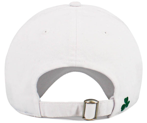 Shamrock Dad Hat: White