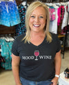 Mood Wine Ladies Triblend Vneck Tee