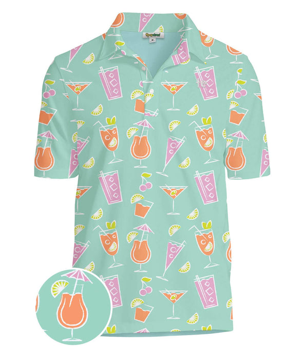 Cocktail Caddy Golf Polo