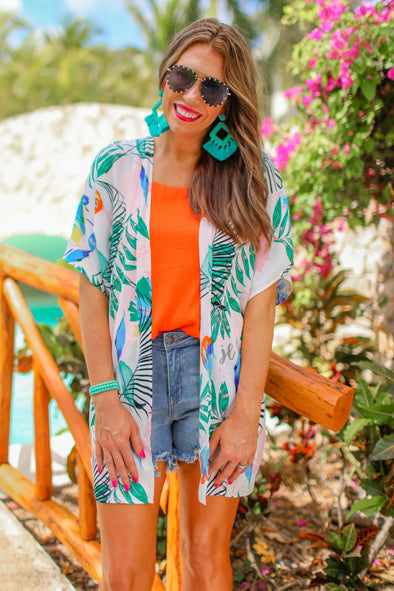 Hamptons Tropical Kimono