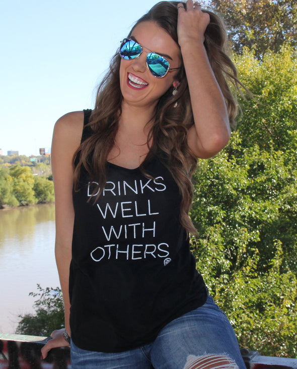 Drinks Well With Others Ladies Tank
