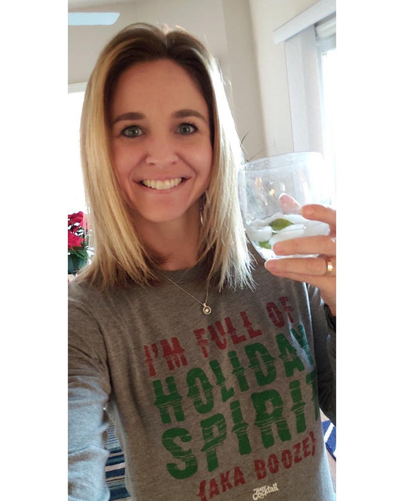 Holiday Spirit {aka Booze} Unisex Long-Sleeve