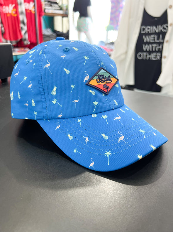 Team Cocktail Sunset Patch Tropical Performance Hat