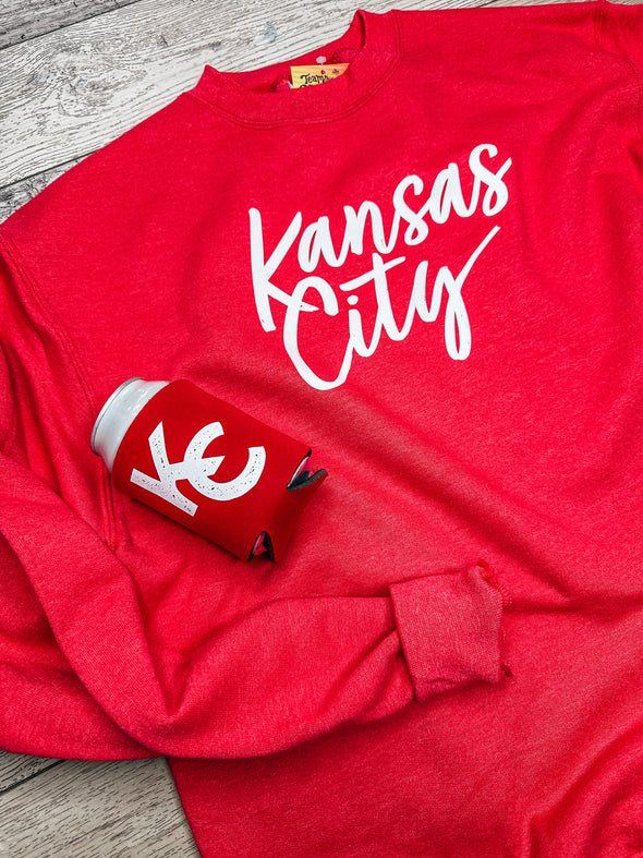 Kansas City Script Champion Crewneck Sweatshirt