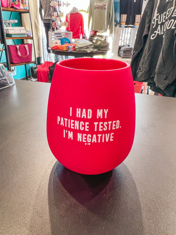 Silicone Wine Cup - Patience Tested