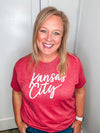 Kansas City Script Red Unisex Tee