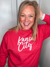 Kansas City Script Champion Crewneck Sweatshirt