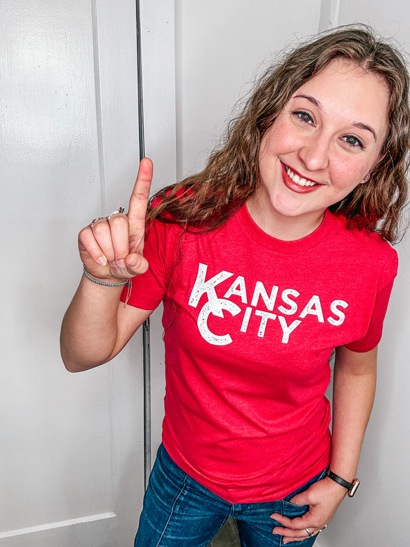 Kansas City Block Red Unisex Tee