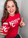 Kansas City Block Red Unisex Tee