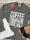 Coffee Champagne Cocktails Unisex Sweatshirt
