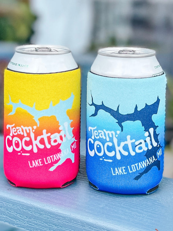Team Cocktail Lake Lotawana Koozies