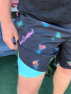 Neon Poolbar Unisex Hybrid Swim Shorts