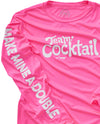 Make Mine A Double Logo Performance Long-sleeve Tee Unisex (PINK)