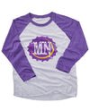 (Vikings) MN Bottle Cap Unisex Raglan Tee