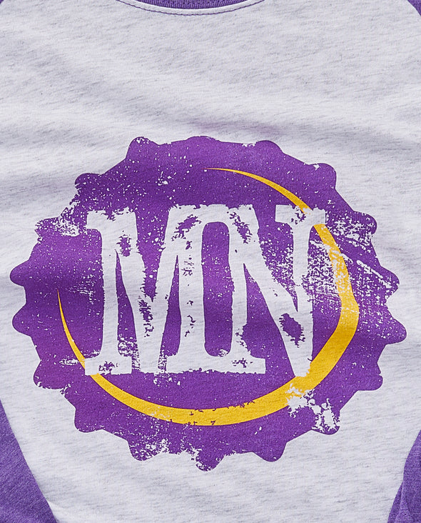 (Vikings) MN Bottle Cap Unisex Raglan Tee