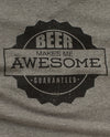 Beer Awesome - Unisex Pop Top Tee