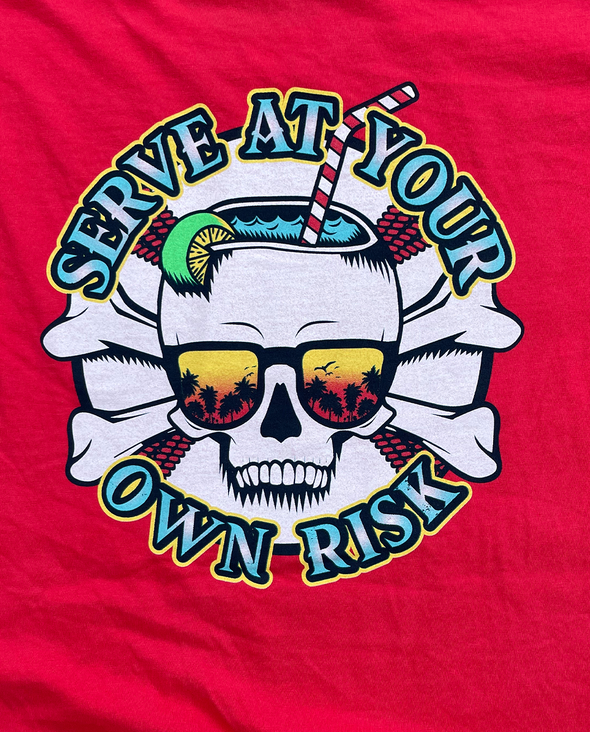 Serve At Your Own Risk Unisex Tee