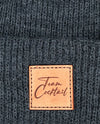 Leather Patch Stocking Cap