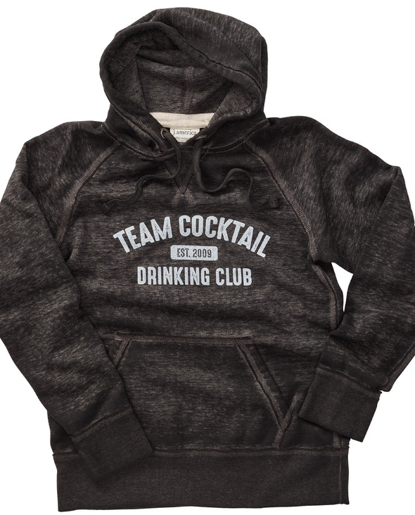 Team Cocktail Drinking Club Distressed Hoodie (Unisex)