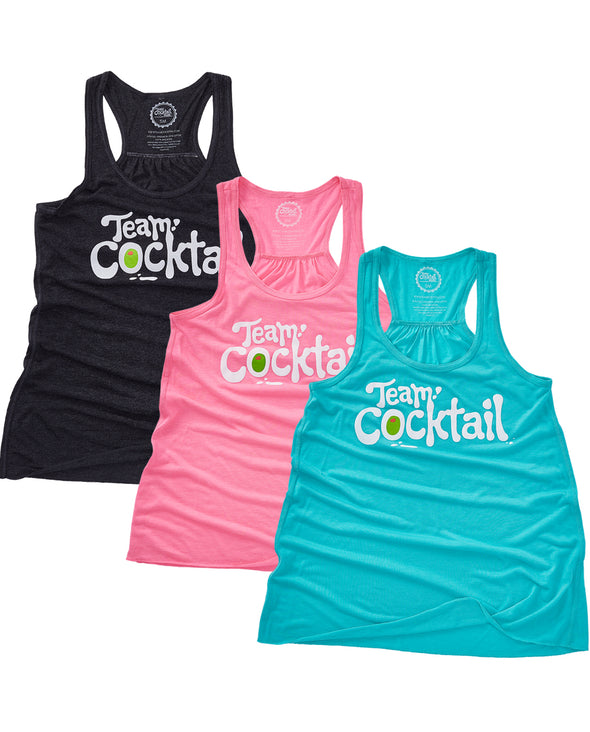 Team Cocktail Logo Ladies Tank