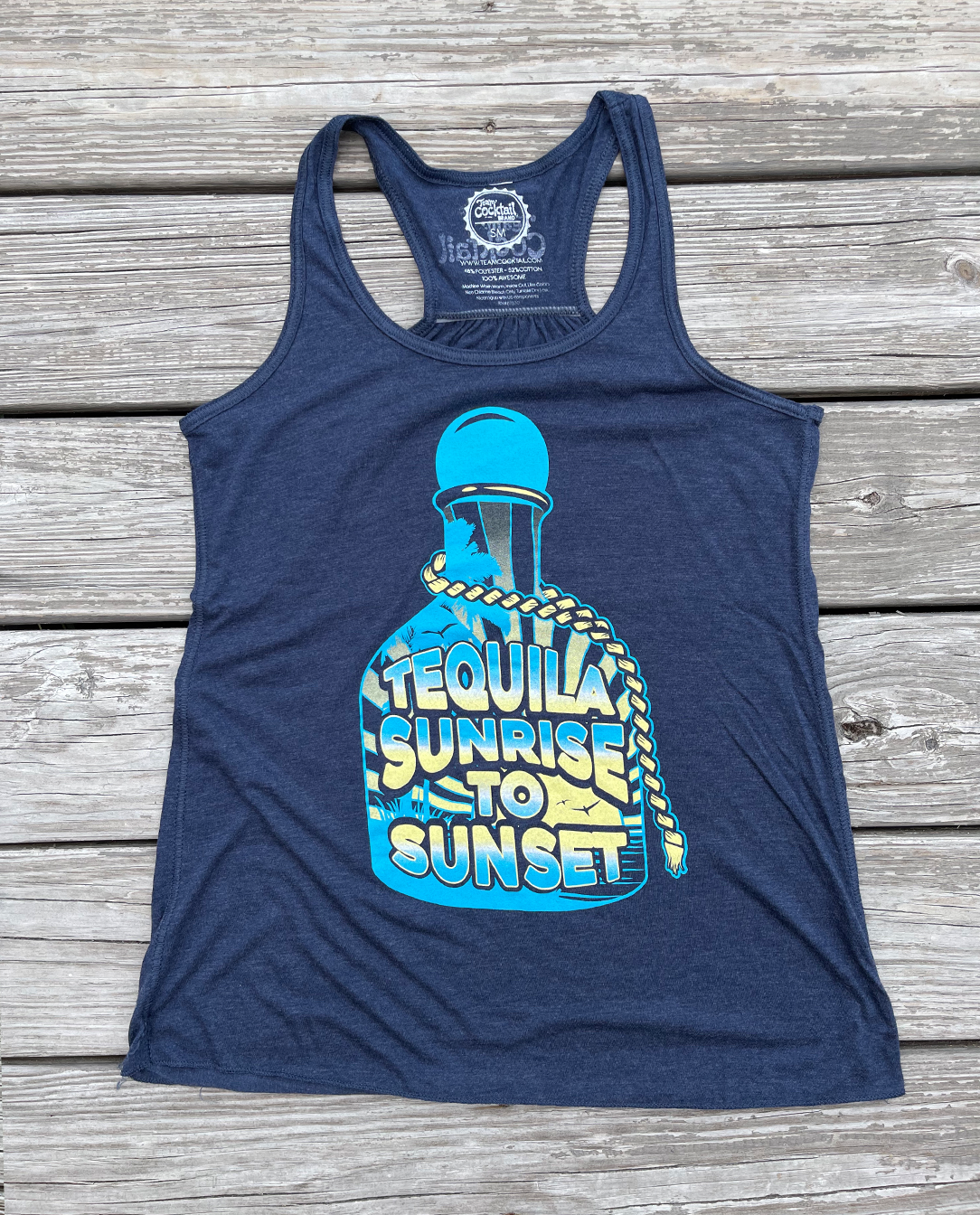 Tequila Sunrise to Sunset Ladies Flowy Tank – Team Cocktail